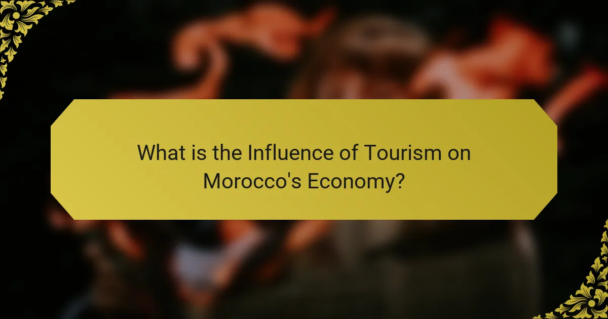 What is the Influence of Tourism on Morocco's Economy?